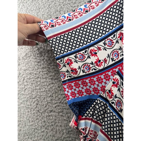 Lane Bryant Womens Striped & Floral Maxi Dress With Tie Waist Multicolor 34/36 - Picture 5 of 9